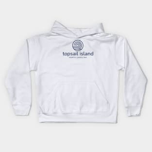 Topsail Island, NC Beach Summer Wave Kids Hoodie